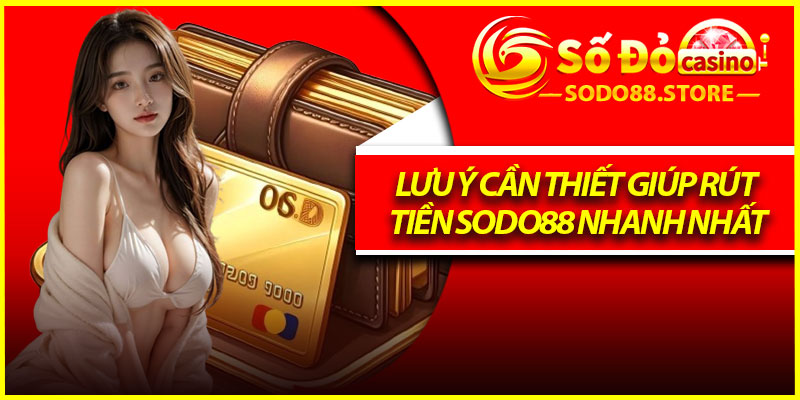Lưu ý cần thiết giúp rút tiền Sodo88 nhanh nhất